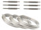 DIY Niro Spannseil Set - Schraubterminal M6 & Gewindebolzen – 3x Rechtsgewinde, 3x Linksgewinde, 3x 5m -3mm Ø Drahtseil (= 3 Sets)