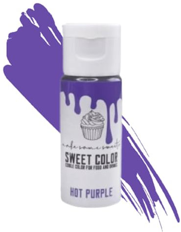 MakeSomeSweets HOT PURPLE - Coloranti Alimentari Gel Vegano Per Dolci - Colorante Alimentare Viola Liquido per Decorare le Torte, Biscotti, Fondente e Macaron - Senza Olio Di Palma - 28g