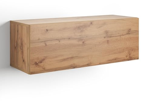MOBILI FIVER, Hängeschrank Easy 104 mit Kipptüre, Rustikale Eiche, Made In Italy