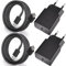 2er-Pack USB C Ladegerät, Fast Charger mit 1,5M Ladekabel,Typ C Handy Netzteil Adapter für Samsung Galaxy S8, S9, S10 Plus, S10e, S20 S21 FE, A50, A51, A40, A33, A20e, A13, Z Flip3, Z Fold2 5G