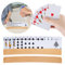 PlsMupn 2 Pièces Porte-Cartes à Jouer en Bois, Porte Cartes à Jouer au Design Incurvé, Porte Carte Enfant Lot de 2 Porte-Cartes à Jouer en Bois