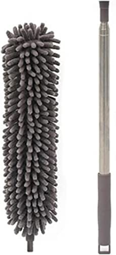 Juego Plumero 2,5 M Cepillo retráctil for Eliminar el Polvo Cepillo for el Polvo Fibra extendida Plumero for el Techo Plumero de Microfibra for el hogar Mango Plumeros Cepillos