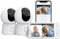 ARENTI Babyphone mit 2 Kamera und App mit 5 Display, 1080P PTZ Video Babyfon mit Kamera, One-Touch-Ruf, Temperatursensor, Wiegenlied, Nachtsicht, 2 Wege Audio, VoX Mode, Automatische Verfolgung