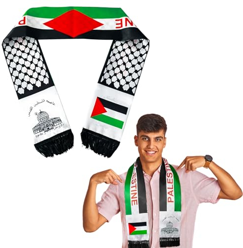 Darryy Palästina Schal, 14 x 135 cm Palestinian Scarf, Palestine Schal, Palästina Tuch, Palästinenser Tuch