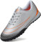 Lvptsh Boys Girls Football Boots Kids Athletic Soccer Cleats Shoes Indoor Outdoor Spikes Football Competition Shoes Boy's Sneakers,Silverorange,EU34