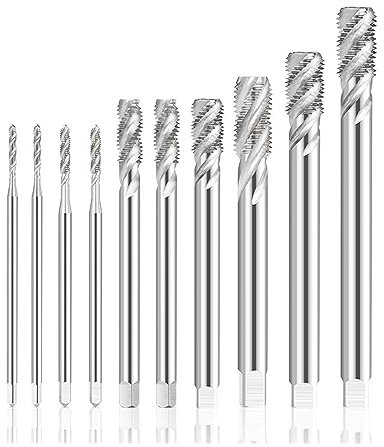 M2-M16 Maschinengewindebohrer Spiralnut Gewindebohrer Bohrer HSS 100-180 mm langer Gewindebohrer Handwerkzeuge (Size : M2.5-100mm)