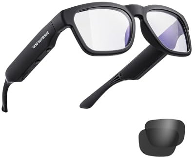 OhO Smart Glasses, occhiali da sole MP3 Bluetooth da 128 G con cuffie con altoparlante aperto, per sport indoor e outdoor, protezione UV polarizzata, per uomini e donne