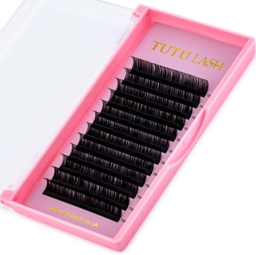 Faux Mink Individual Eyelash Extension Lash Trays Classic Russian Volume Eyelashes Tutu Lash (D Curl 0.03-13mm Length)