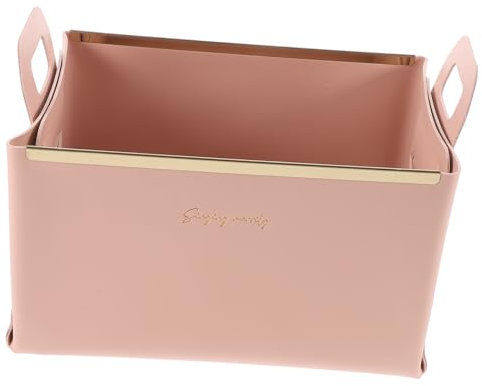 Aufbewahrungskorb aus Leder Schmucktablett Aufbewahrungsbox aus Leder trendiges Wohnkultur Ornament Schreibtischablage aus Leder Ablagefach Multifunktion