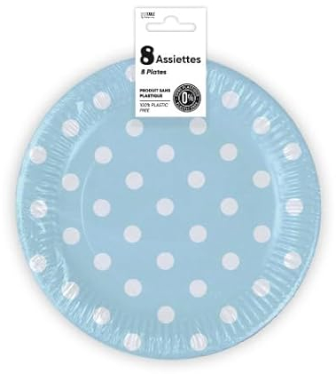 Sorpresa los asientos, 8 pastel, 18 cm, color azul