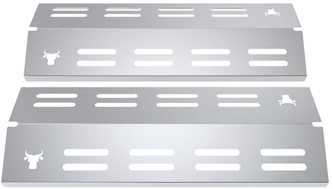 tuning-art Brennerabdeckung kompatibel mit Enders Brooklyn 2 | Brooklyn Next 2 | Gasgrills 2-teilig 100% passgenau V2A Edelstahl Gasgrill | Brennerschutz