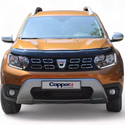 Gloss Black Bonnet Guard Protector Bug Stone Deflector Fits DACIA DUSTER II[2018-2022]
