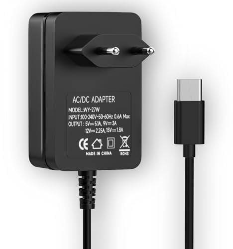Raspberry Pi 5 Netzteil 27W USB C Power Supply 5,1V 5A Power Adapter für Raspberry Pi 5 4GB/8GB