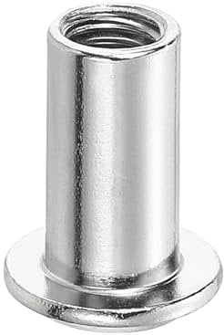 sourcing map M6x15mm Hex Socket Head Insert Nut Screw Post Sleeve Nut for Furniture 10pcs