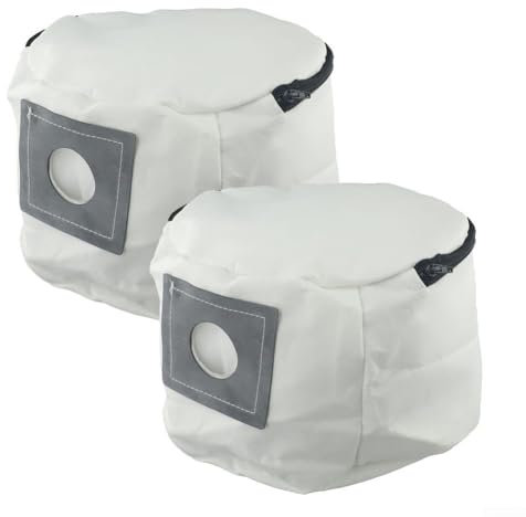 Lot de 2 sacs à poussière de rechange pour aspirateur Numatic NVP-180, NVP-200, NVR-200, NVR200, PSP-200A VNP-180 lavables et réutilisables avec fermeture éclair