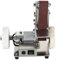 WindWilder Mini-Bandschleifer, 7-Gang Drehzahlregelung, Elektrische Tischschleifmaschine 4000-9000U/min, Ganzkupfermotor, Multifunktionale Poliermaschine für DIY Polieren Schleifen, 15x12x18cm, Silber