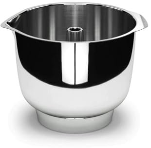 CINDTRGA Kompatibel for Ankarsrum Edelstahl-Rührschüssel, Edelstahlstab-Rührschüssel, 2,5 l, Küchenhilfs-Vertikalmischer, Zubehör und Zubehör