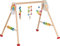 goki 65351 Baby-Fit Spielebogen Regenbogen I aus Holz, Greif- und Spieltrainer, 6 Fach höhenverstellbar, Bunte Kugeln und Ringe zur Anregung der Sinne, Made IN Germany, 70 x 58 x 54cm, ab Geburt