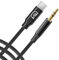 Adaptateur auxiliaire-jack 3.5mm vers usb-c en Nylon tresser noir, Ultra Résistant, câble stéréo auxiliaire pour écouteur, casque, enceinte, compatible avec Iphone 15/16, samsung, huawei, xiaomi