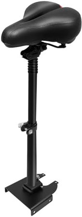 Elektroroller Scooter Sitz, Höhenverstellbar Sattel (50-68cm) für Xiaomi 365 Scooter, bis 100kg, Faltbarer Rollersitz für Elektro-Scooter E-Bike Sitz Stuhl Ersatz Schwarz​