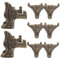 1 Jeu Pieds Décoratifs pour Meubles Pieds D'Armoire Protections d'angle pour Meubles Anciens Pieds Réglables en Bois Dur pour Meubles Pieds De Commode en Zinc 8 pièces