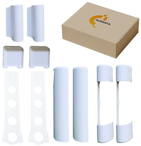 2er Set PVC Kappen für Kunststofffenster, Siegenia TITAN AF (TKSL0020, TKWB0010, TKEB0020, TKEO0010, TKEU0010), Weiß