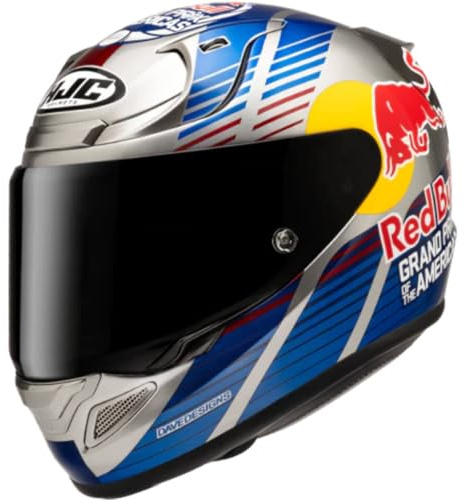 HJC, Integraler Motorradhelm RPHA 12 RED BULL AUSTIN GP 2 Red/Blue MC21, L