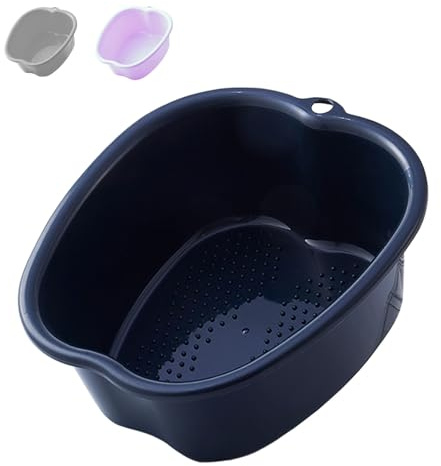 AXLOFO® Foot Soak Bowl, Foot Bath with Massager, Multi-Coloured Pedicure Bowl, Footspa for Women and Men, Foot Soak Bowl (Black)