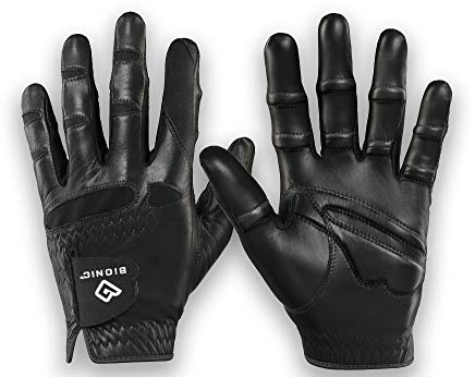 BIONIC GGNBMRS StableGrip Herren-Golfhandschuh mit natürlicher Passform, Schwarz, Größe S