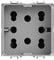 4Box 4B.G14.H21 Presa Multistandard 1 Schuko o 2 Bipasso Compatibile con Gewiss Chorus, 250 V, Argento