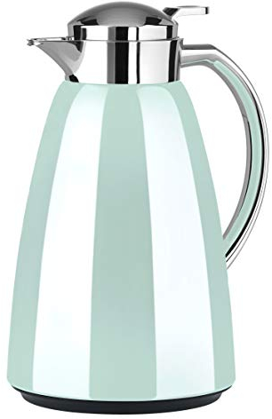 Emsa Campo Isolierkanne F4130300 | 1L Füllmenge | Quick Tip Verschluss | 100% dicht | 12h warm, 24h kalt | Premium Edelstahl | Einfache Reinigung | Pastel-Mint
