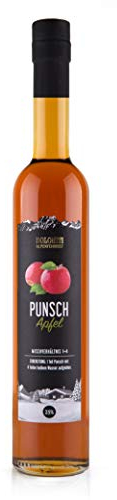 Apfel-Punsch 25% von Dolomiti │ fruchtiger Punsch mit winterlichen Gewürzen │ besonders ergiebig: Mischverhältnis 1 + 4 │ 0.5 Liter (ergibt 2,5 Liter fertigen Punsch) │ für kalte Abende