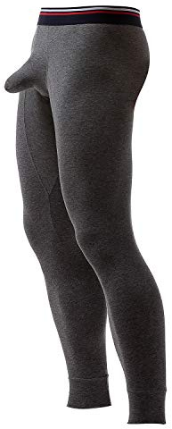 Ouruikia Herren Thermounterwäsche Hose Thermohose Lange Unterhosen Wärmende Unterwäsche mit Baumwolle