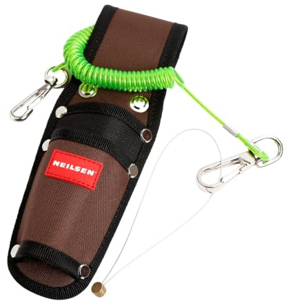 Neilsen CT5321 Scaffolding Ratchet Holder - Open Ended Bottom for Ratchet Socket Wrenches with 2 in 1 Safety Tool Lanyard 230 x 78 x 45mm