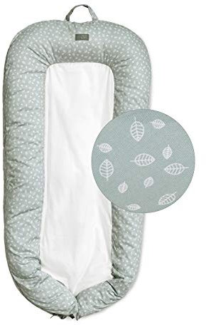 Vinter & Bloom - Nordic Leaf Babynest - mildes Grün
