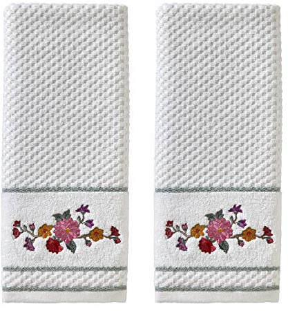 SKL Home Vern Yip Totem-Handtuch mit Blumenmuster, Mehrfarbig, 2 Stück