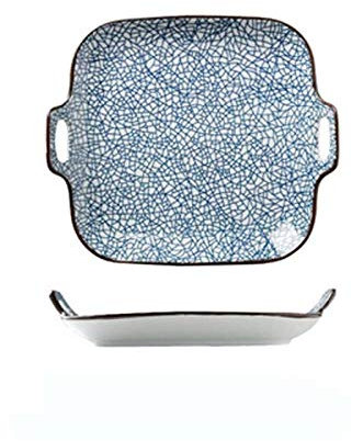 PlatilloPlato de arte amor red creativa plato rojo plato hondo pasta estilo simple plato de viento-4