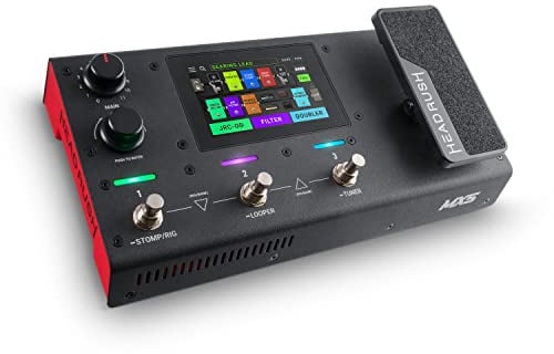 HeadRush MX5 – Multi Effektgerät Gitarrenverstärker / Pedalboard & FX Modeling Prozessor mit Touch Display, Expression Pedal, Looper & Audio Interface