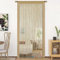 HSYLYM Türvorhang Fenstervorhänge Türdekorationen Raumteiler Dekorationen für Zimmertüren, Wandschrank, Party und Möbel, einteiliges Design 90x245cm Tiefes Ecru