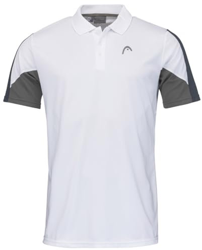 HEAD CLUB 22 Tech Polo Shirt Men, weiß/navy, S