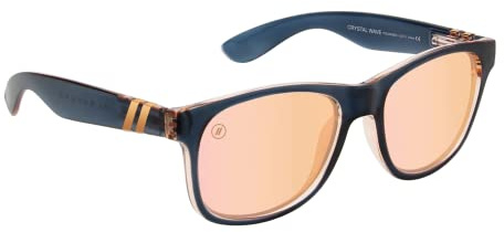 Blenders Eyewear M Class X2 – Polarized Sunglasses – Round Lens, Spring Loaded Hinge – 100% UV Protection – For Women, Crystal Wave, One Size