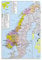 Poster auf Leinwand, geopolitische Karte von Norwegen, modernes Familienschlafzimmer-Dekor-Poster, 20 x 30 cm