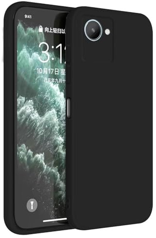 Topme Handyhülle Hülle Fur Realme C30 / Realme Narzo 50i Prime (6.5 Inches) Case Schutzhülle, Hautschutz Aus TPU Silikonhülle - Schwarz