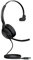 Jabra Evolve2 50 - Kabelgebundenes Mono-Headset Air Comfort - Mikrofone mit aktiver Geräuschunterdrückung (ANC) - für MS Teams Zertifiziert, mit Anderen Plattformen kompatibel - Schwarz