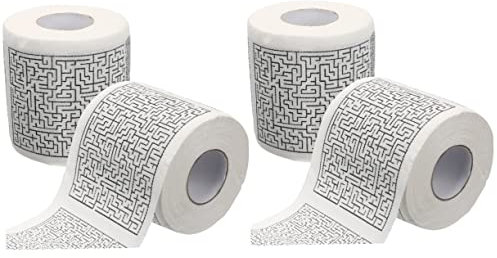 Cabilock 4rollen Toilettenpapier Mit Kreativen Druckmustern Lustige Und Dekorative Toilettenpapierrolle Für Badezimmer Und Partys Allergiefrei Und