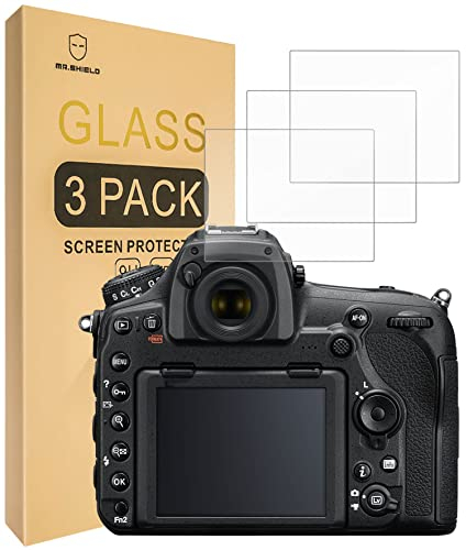 Mr.Shield Verre Trempé compatible avec Nikon D850 D810 D780 D500 D7200 D7100 DSLR Camera [Lot de 3] Film Protecteur d'écran Vitre Protecteur 9H Dureté