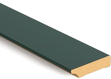 Bildershop-24 Battiscopa per pannelli da parete Dekowa in verde scuro, verde, 230 x 8 x 1,8 cm