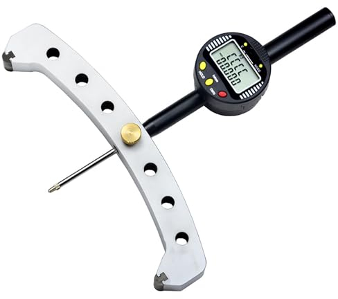NGARY Digitales Radiusmessgerät, Elektronischer Radiusindikator Mit 200-mm-Messbacke Und Datenübertragungsfunktion, Messradius 17,7 - 98,4 (450 Mm - 2500 Mm), Für Mechanische Teile, Holzformen