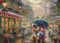 Ceaco - Thomas Kinkade – Disney – Mickey & Minnie in Paris – 1000 Teile Puzzle