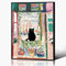 GAINOW Henri Matisse Ölgemälde auf Leinwand Wandkunst Matisse Berühmtes Offenes schwarze Katze Poster, lustige Katze Blumendruck ästhetische für Schlafzimmer, Badezimmer 30x40cm gerahmt